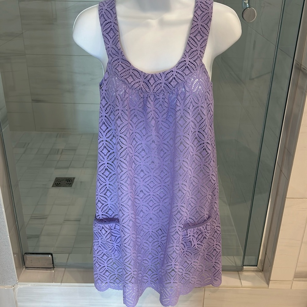 Shoshanna lilac eyelet coverup Petite - Picture 4 of 5